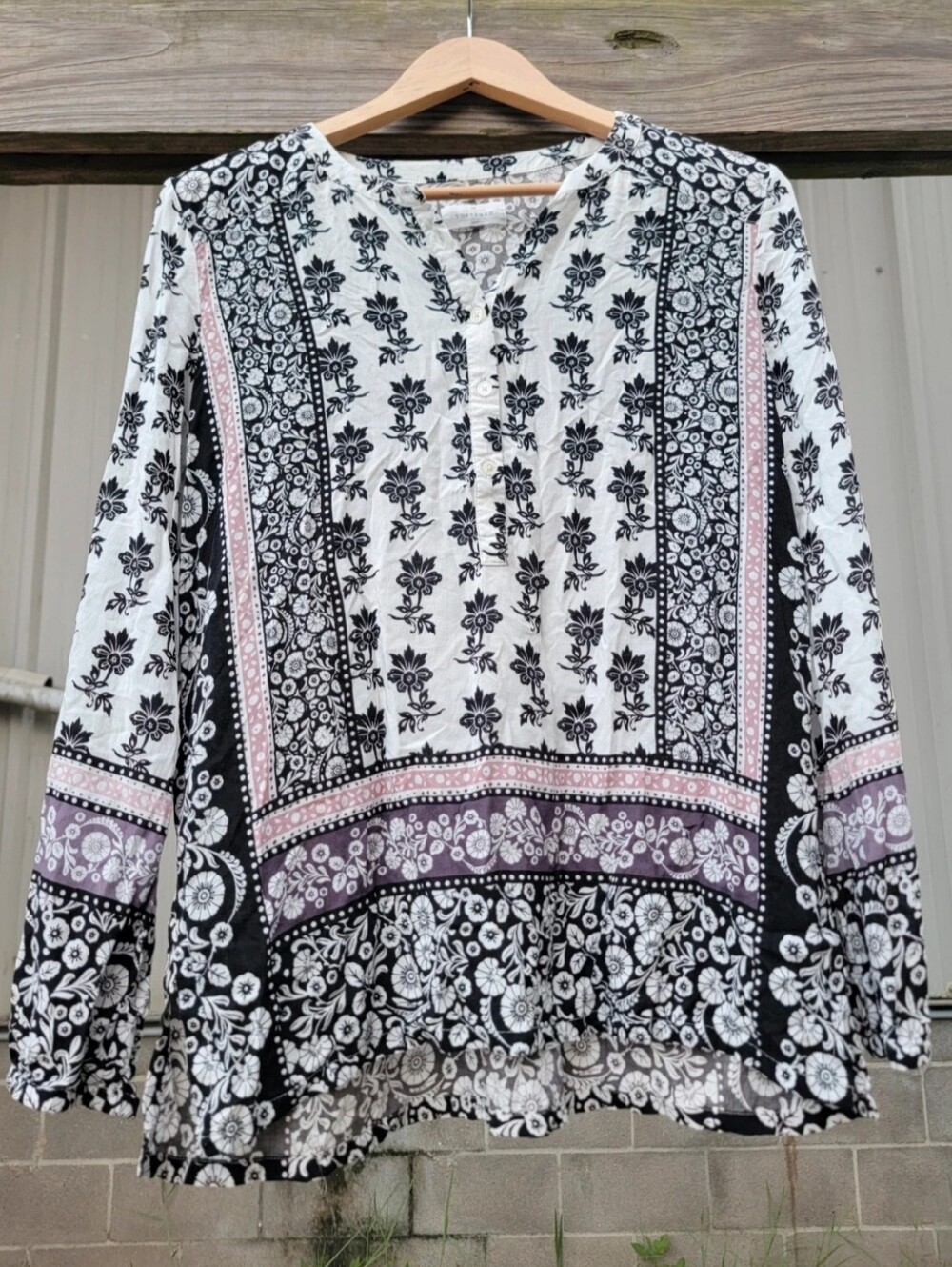 Loft The Softened Floral Shirt Small NWOT